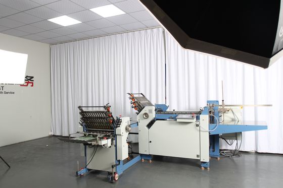 Cross Fold Máy gấp giấy tự động 380V để làm sách nhỏ