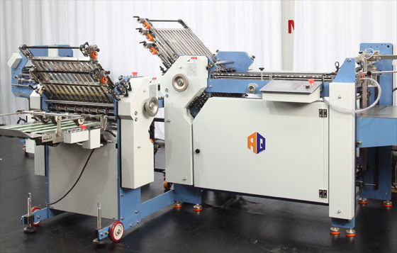 Máy gấp tờ rơi tốc độ cao Loại truyền động bánh răng có chiều rộng 480mm