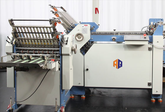Gear Driving Máy gấp giấy gấp chéo với tấm khóa 6 chiều rộng 480mm