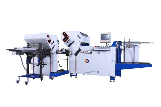 Máy gấp tự động định dạng lớn cho tờ rơi thuốc với gấp chéo