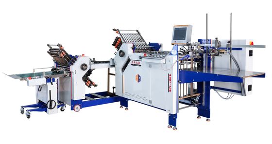 Máy bìa công nghiệp tự động tờ rơi Máy gấp sách nhỏ với bàn giao hàng