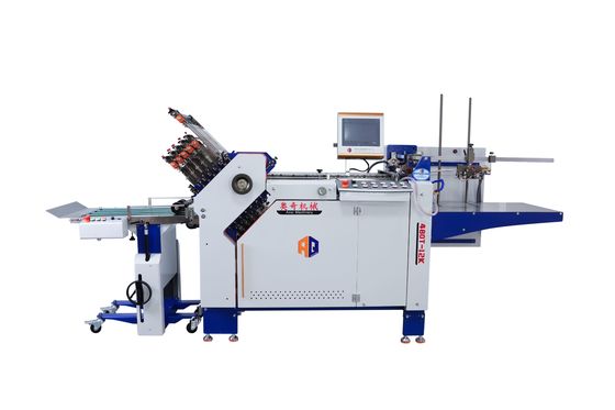 Máy gấp giấy thương mại tốc độ cao với bảng phân phối tiêu chuẩn cho tờ rơi