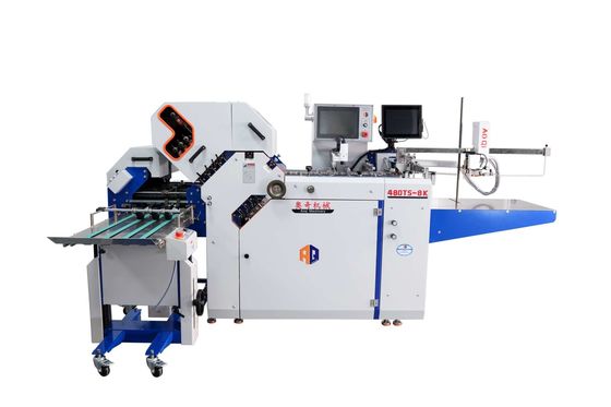 Chiều rộng 480mm Máy gấp tờ rơi định dạng lớn với Máy Folder chéo