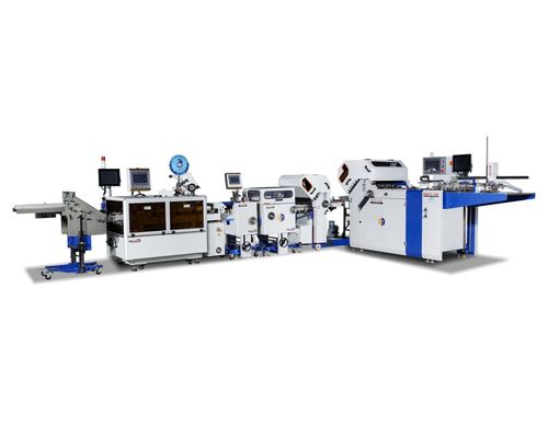 600TS Bộ cấp chất đống tự động Máy gấp ngoài dược phẩm với Máy dán nhãn cho hướng dẫn thuốc gấp